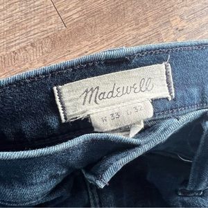 Madewell Men's Athletic Slim Dark Wash Denim Blue Jeans 33x32